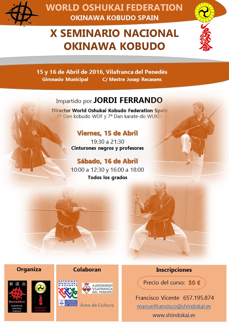 15 Y 16 DE ABRIL X SEMINARIO NACIONAL OKINAWA KOBUDO