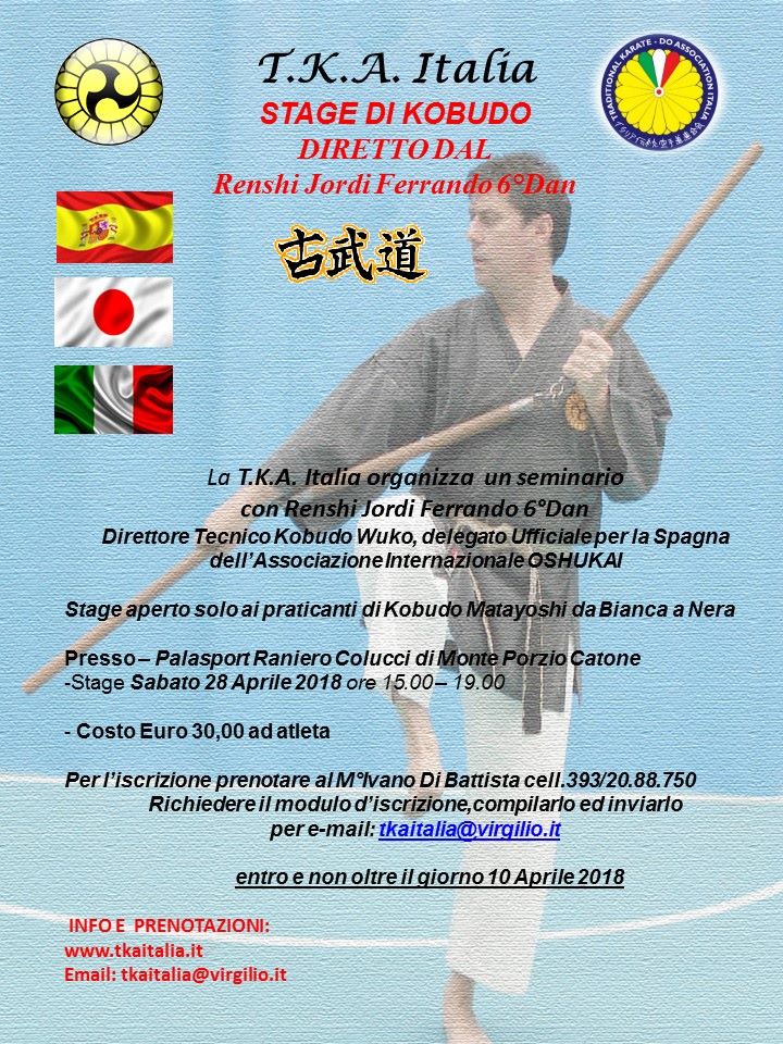 Stage Italia Shindokai Kobudo 2018