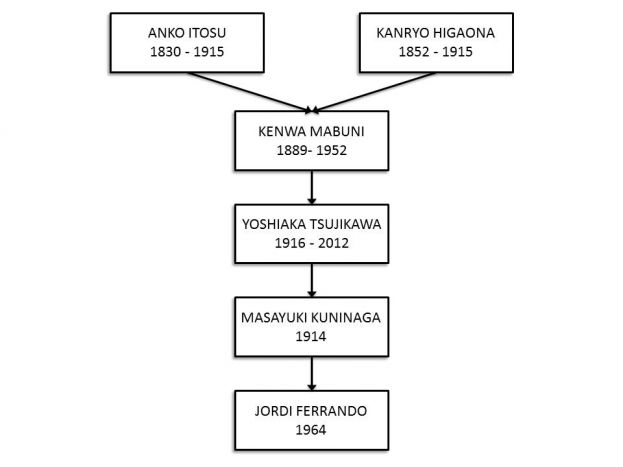 Genealogía del Karate Shindokai